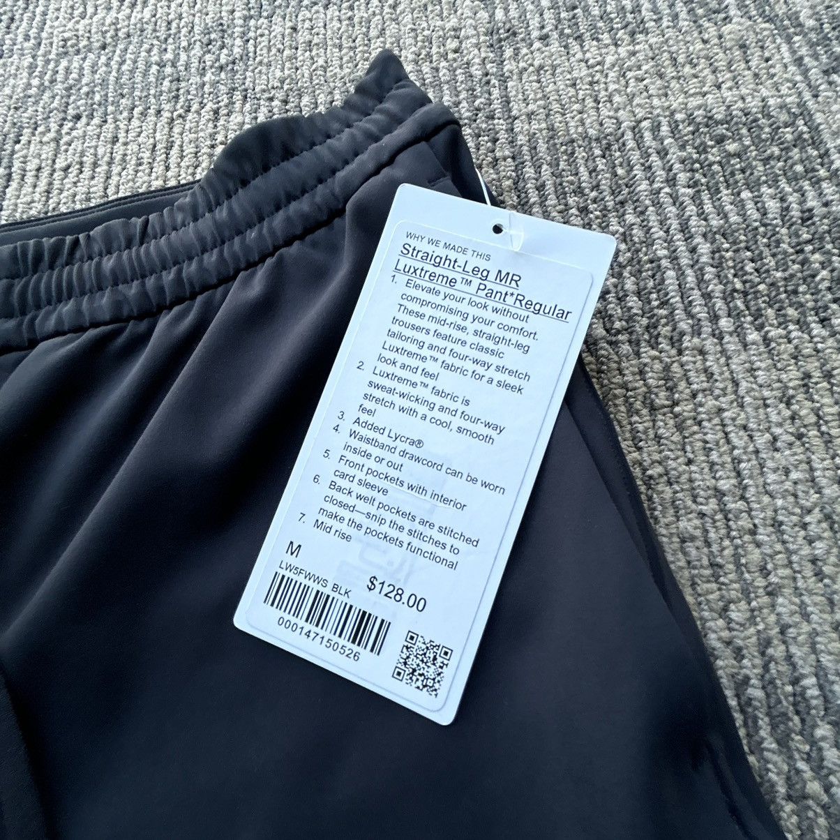 Lululemon Lululemon MR Luxtreme Straight Leg Pants Men’s Medium NWT Size US 35 - 8 Thumbnail
