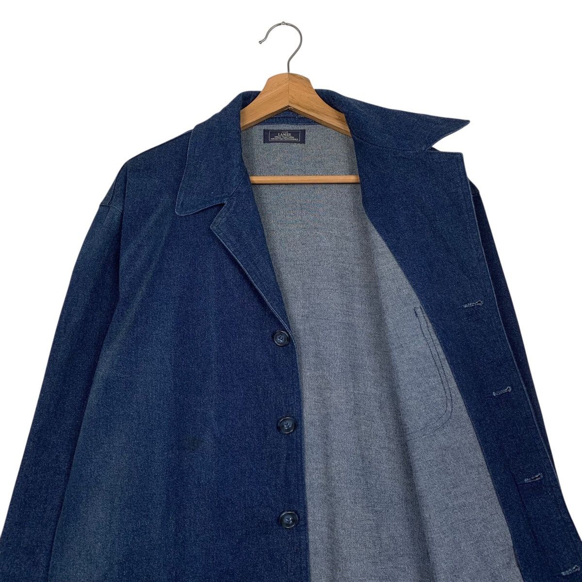 Japanese Brand Club Lamer Sashiko Indigo Denim Jacket Size US L / EU 52-54 / 3 - 10 Thumbnail