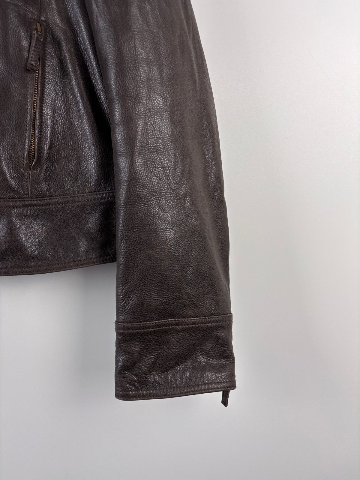 Armani Armani Jeans Motorcycle Leather Jacket Mens IT 50 / US 34 Size US S / EU 44-46 / 1 - 4 Thumbnail