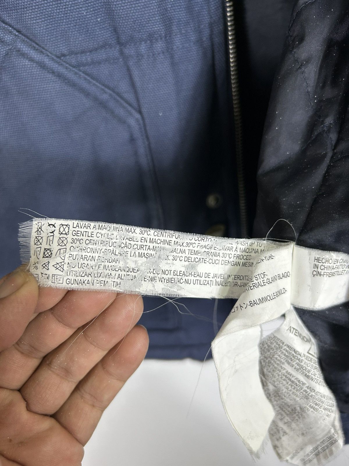 Zara 🔥Zara Man Denim Zipper Puffer Jacket Size US L / EU 52-54 / 3 - 12 Thumbnail