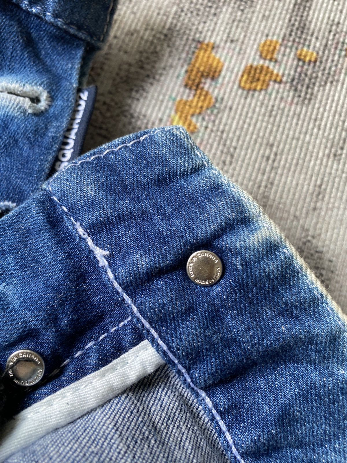 Dsquared2 Snow Acid Wash Strechable Jeans