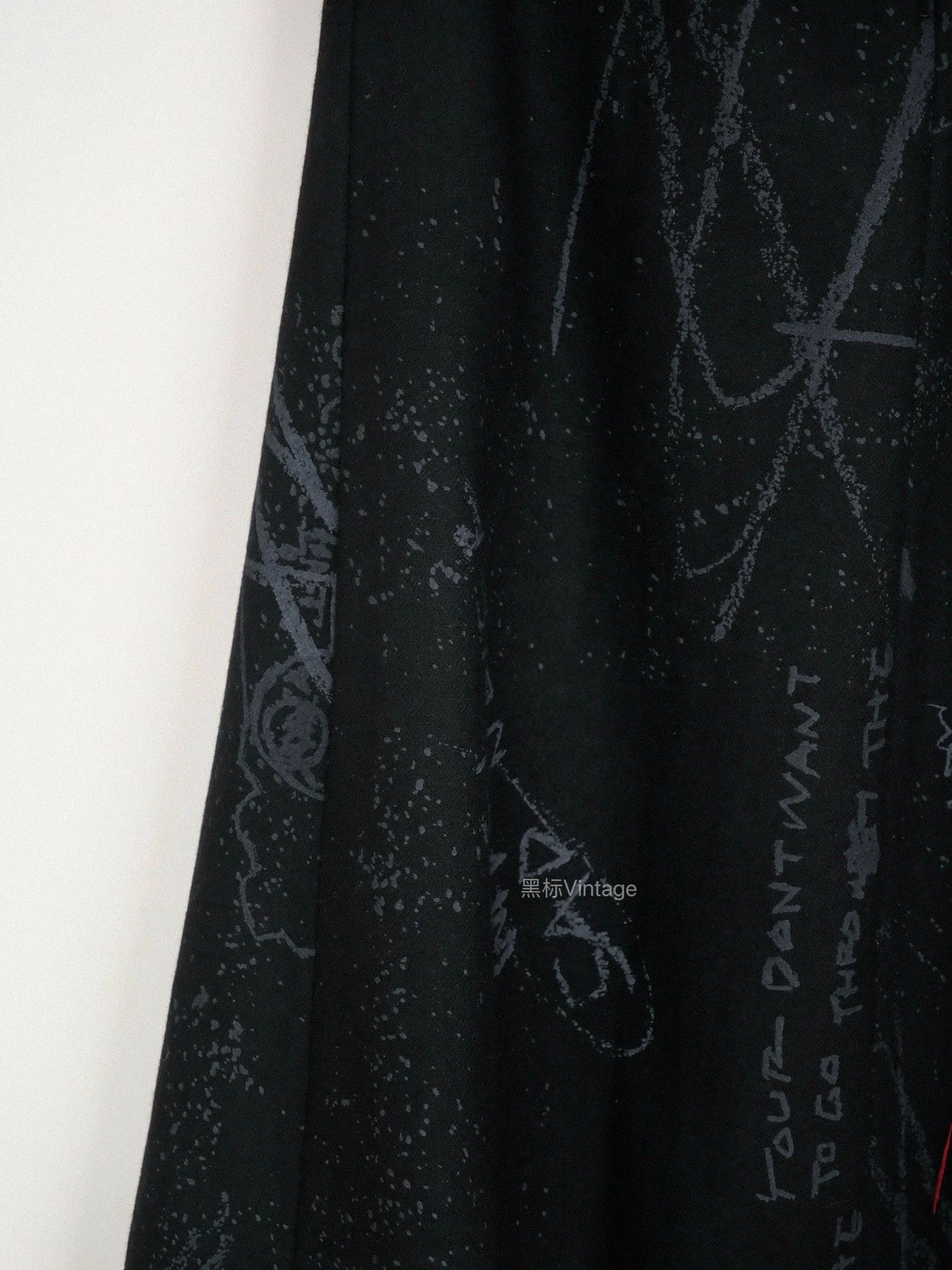 Yohji Yamamoto Yohji Yamamoto Women's 24AW Vintage Embroidered Scribble Skirt Size 26" / US 2 / IT 38 - 5 Thumbnail