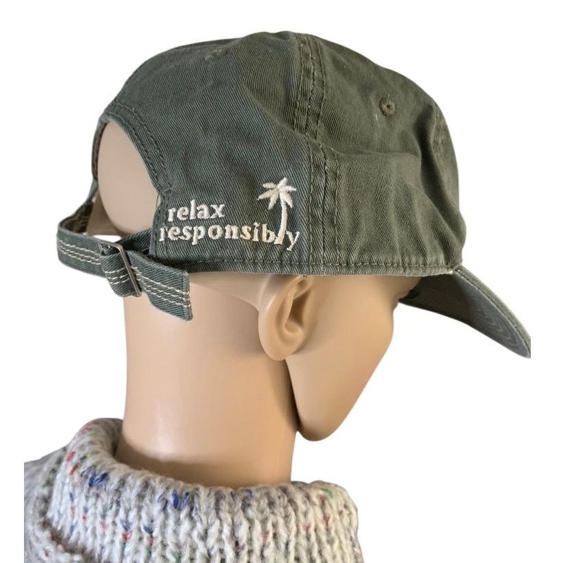 Other Corona Extra Army Green Cap Adjustable Vented Hat Relax Size ONE SIZE - 4 Thumbnail