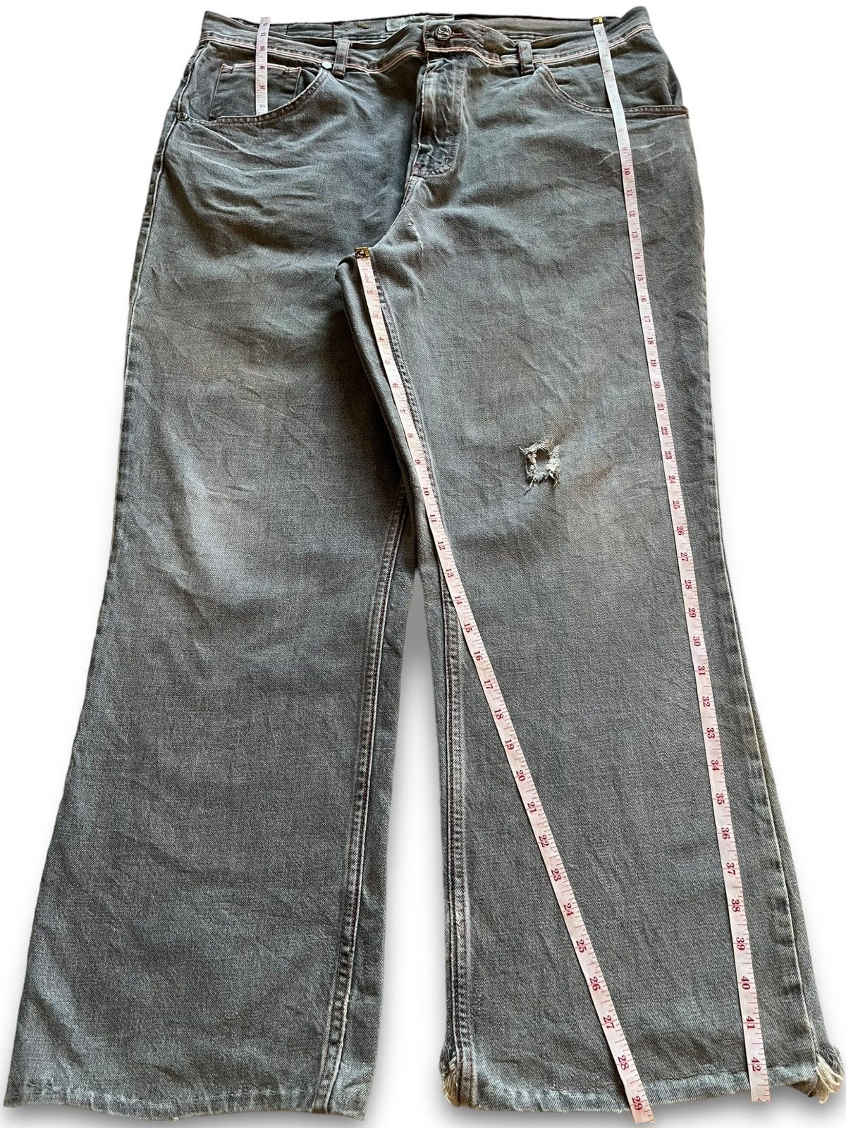 Japanese Brand Vintage Japanese Brand Selvedge Style Ripped Baggy Jeans Size US 40 / EU 56 - 11 Thumbnail