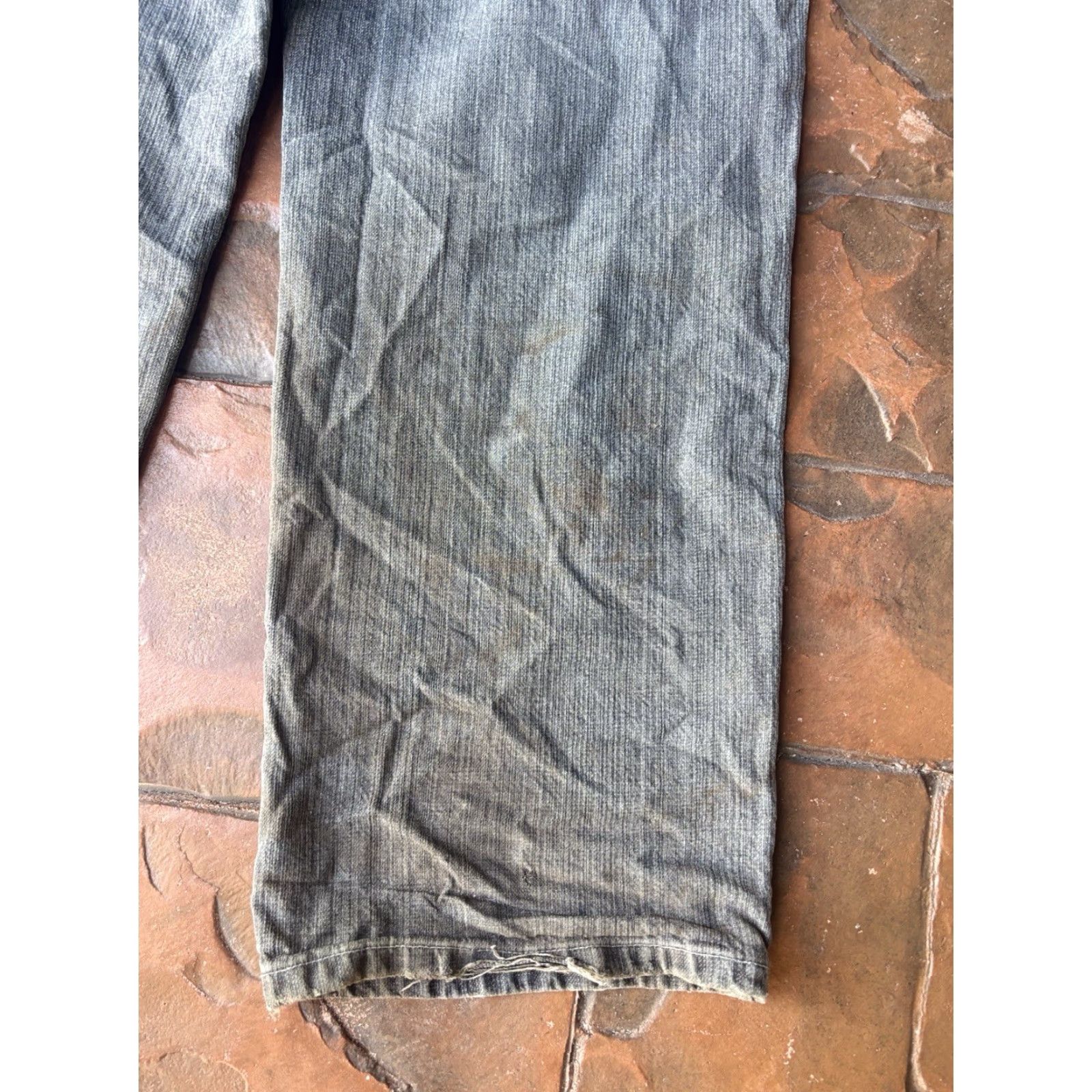 Enyce Enyce Jeans Baggy Hip Hop Wide-Leg 36 Men’s 36 Blue Denim Distressed Embroidered 90s Logo Vintage Style Grunge Shirt? Size US 36 / EU 52 - 6 Thumbnail