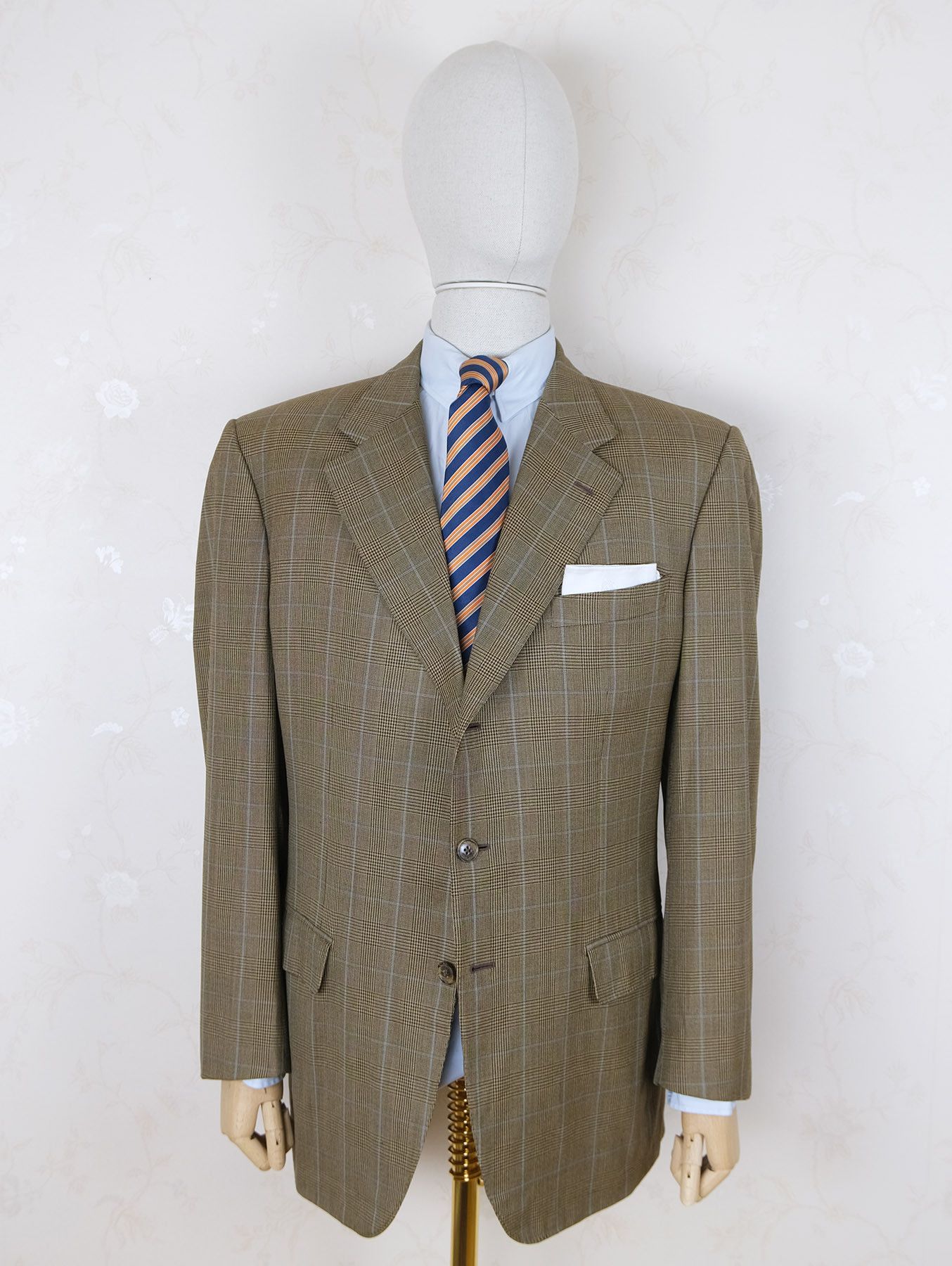 Other Ravazzolo, light hand made jacket, size 46, check pattern Size 46R - 1 Thumbnail