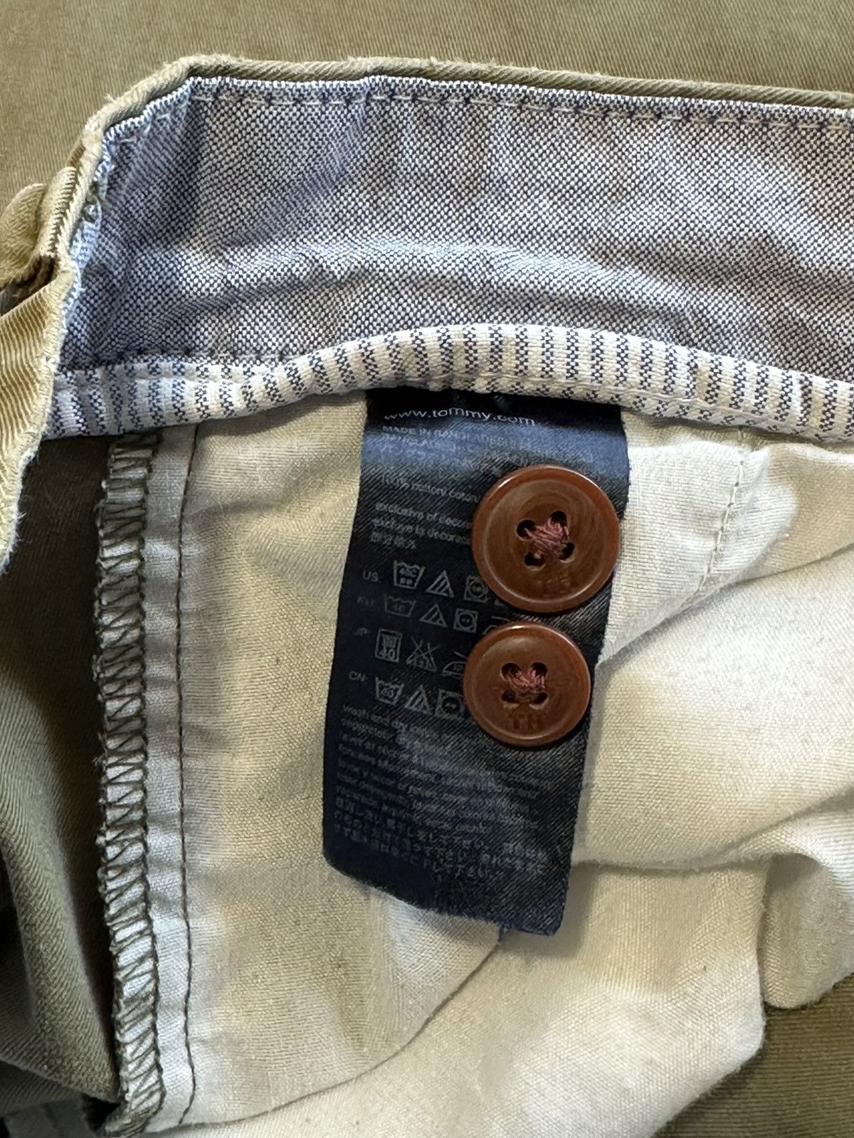 Designer × Tommy Hilfiger Tommy Hilfiger Khaki Chino Pants W34 I32 Size US 34 / EU 50 - 5 Thumbnail