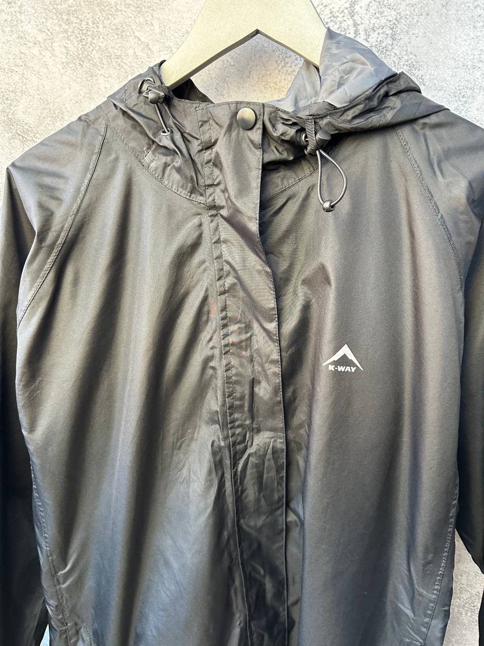 K-Way K-Way Long Rain Coat Windbreaker Jacket LAB Size L / US 10 / IT 46 - 5 Thumbnail