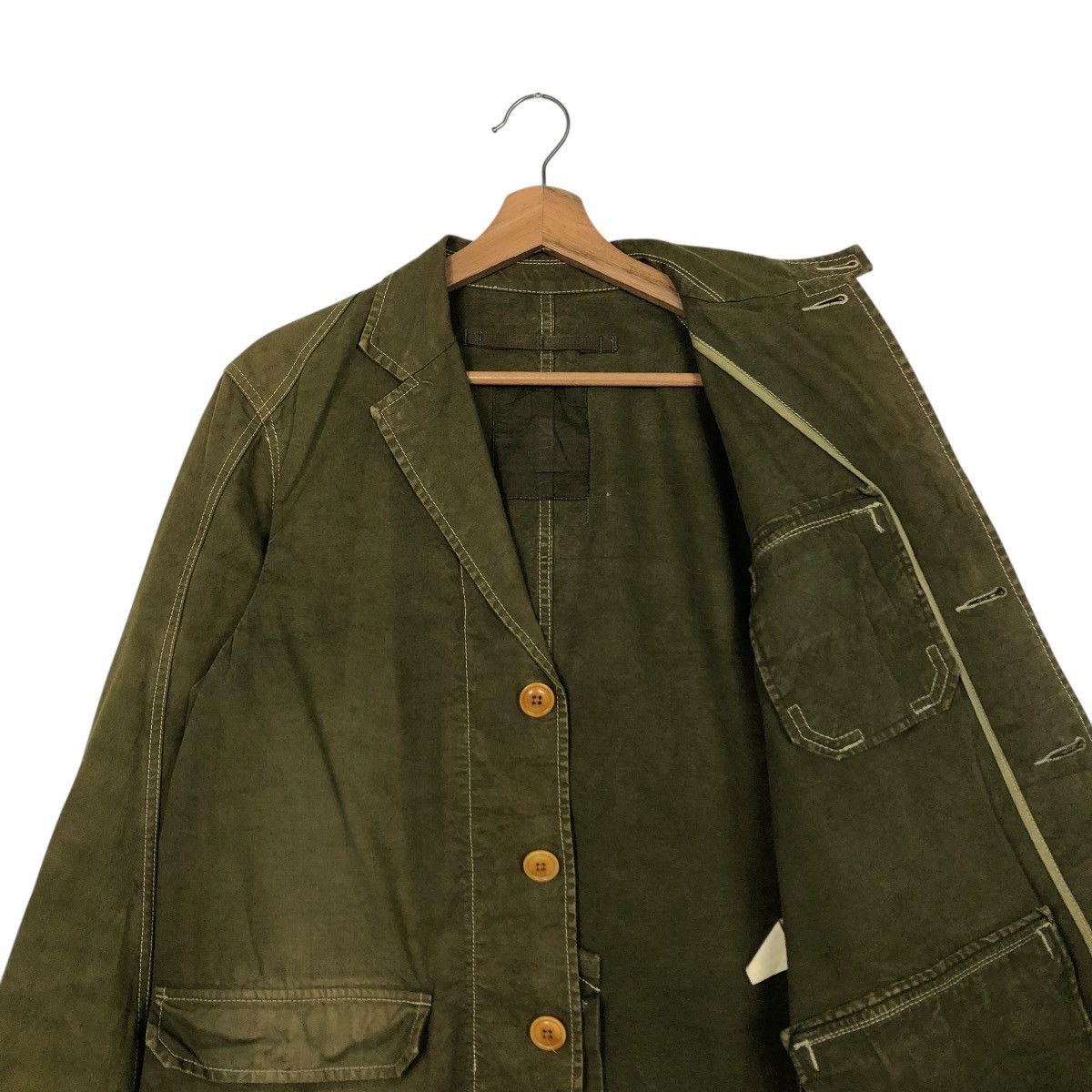 Japanese Brand 🔥VINTAGE CHORE WORK JACKET MILITARY DESIGN ISSEY MIYAKE Size US M / EU 48-50 / 2 - 14 Thumbnail