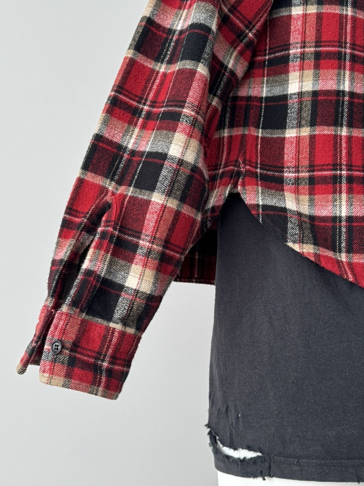 Saint Laurent Paris Saint Laurent Paris 2018 Cotton Checked Flannel Shirt Size US S / EU 44-46 / 1 - 7 Thumbnail