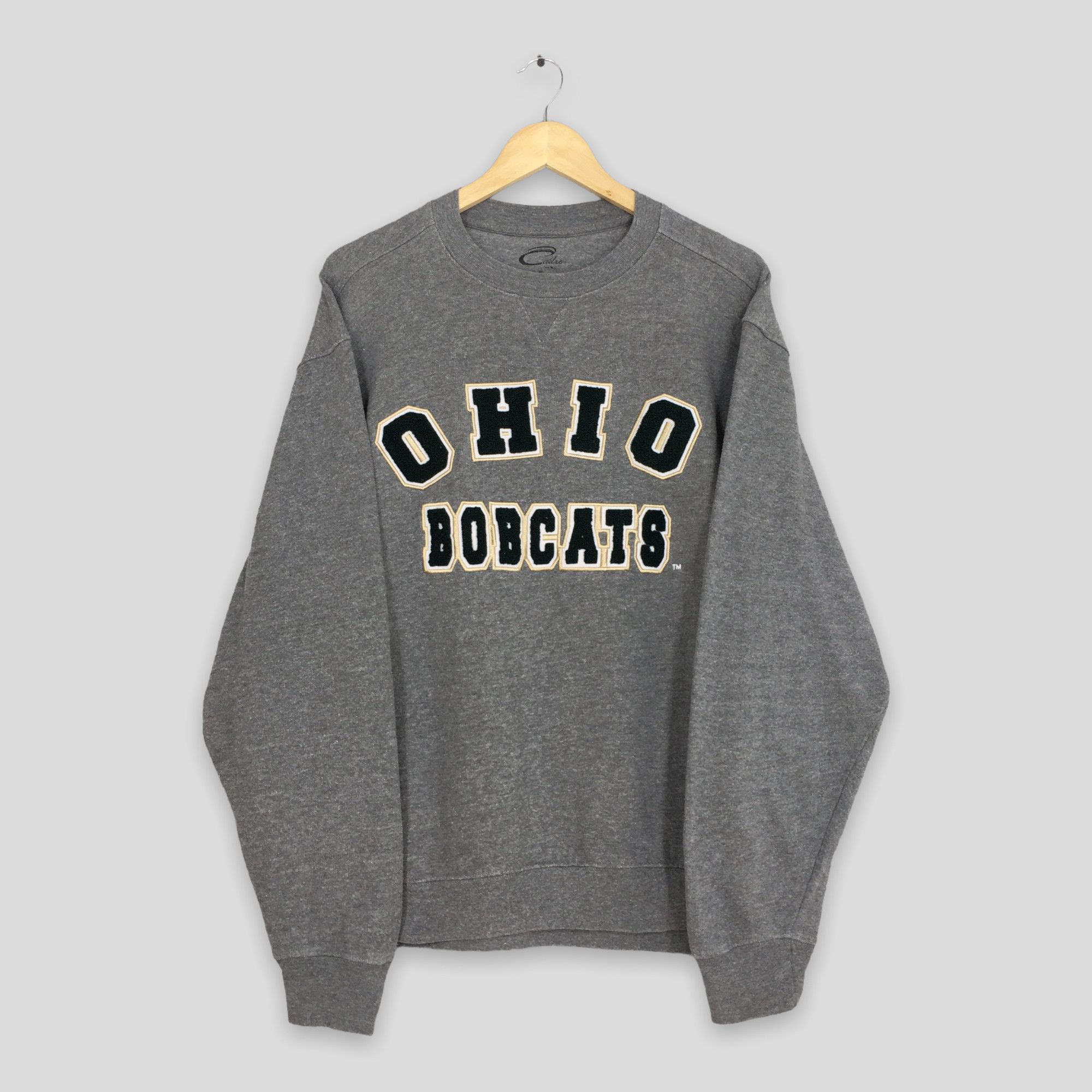 NCAA × Vintage Vintage Y2K Ohio Bobcats Gray Sweatshirt Medium Size US M / EU 48-50 / 2 - 1 Thumbnail