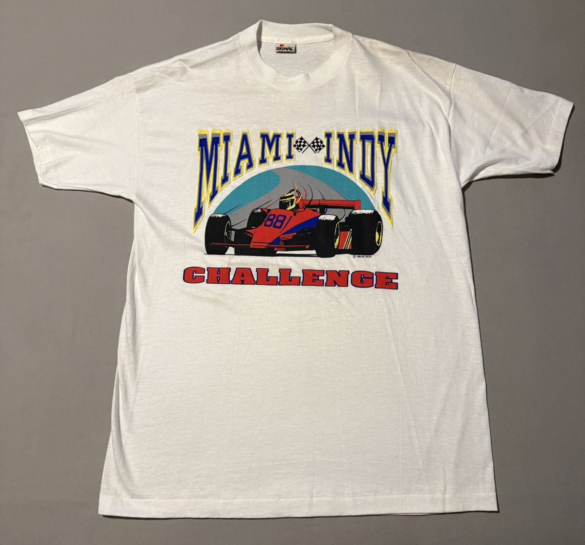 Vintage Vintage Miami Indy Challenge 1988 Signal Mega-Tee T-Shirt Size US L / EU 52-54 / 3 - 1 Thumbnail