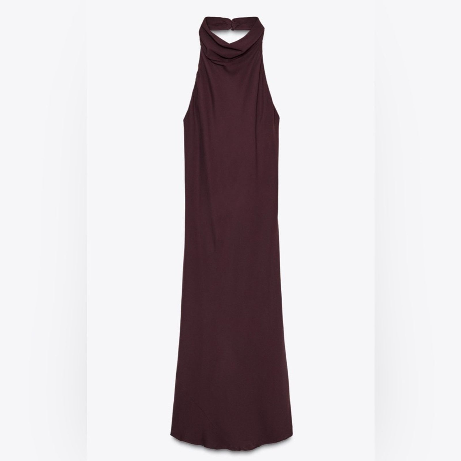 Zara Nwt- FLOWING MIDI ZW COLLECTION HALTER DRESS -M Size M / US 6-8 / IT 42-44 - 1 Thumbnail