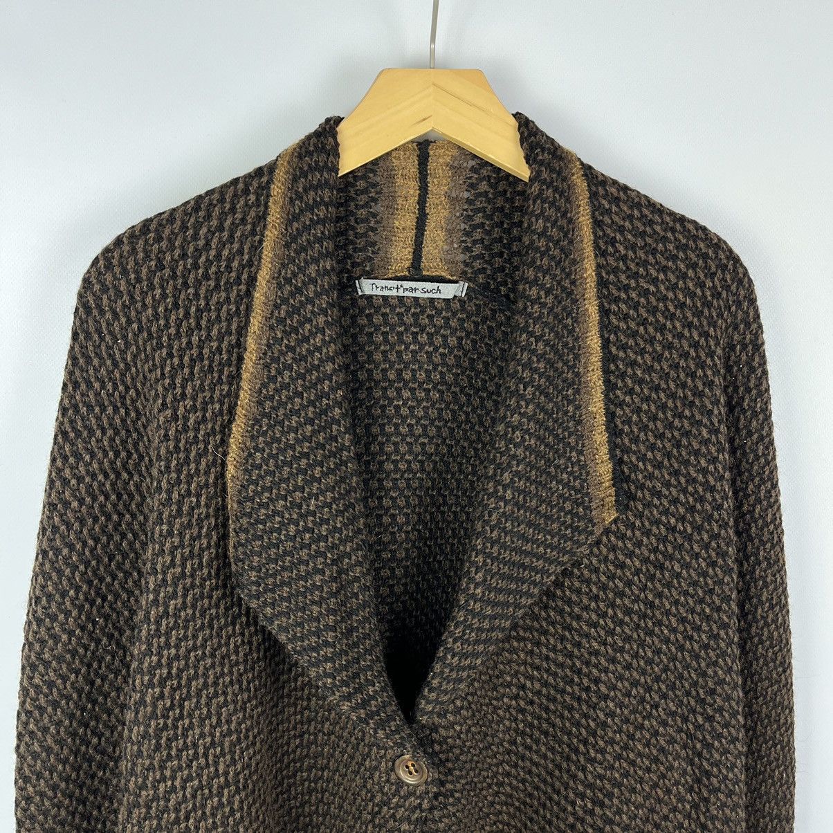 Transit Transit Par Such Knit Cardigan One Size Brown Long Sleeve Size ONE SIZE - 2 Thumbnail