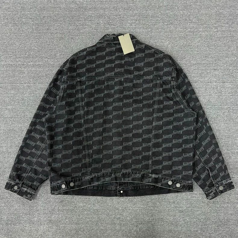 Balenciaga Balenciaga black buckle full print denim jacket-2506 Size US L / EU 52-54 / 3 - 2 Thumbnail