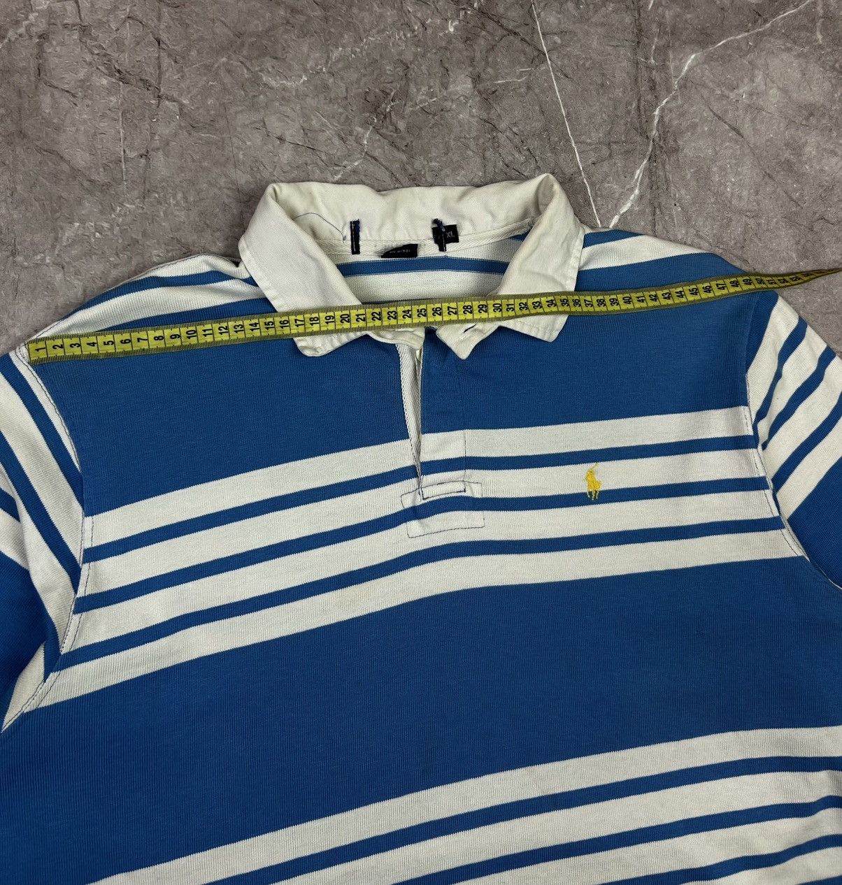 Polo Ralph Lauren Vintage Polo Ralph Lauren Rugby Long Sleeve Striped Shirt Size US XL / EU 56 / 4 - 22 Thumbnail