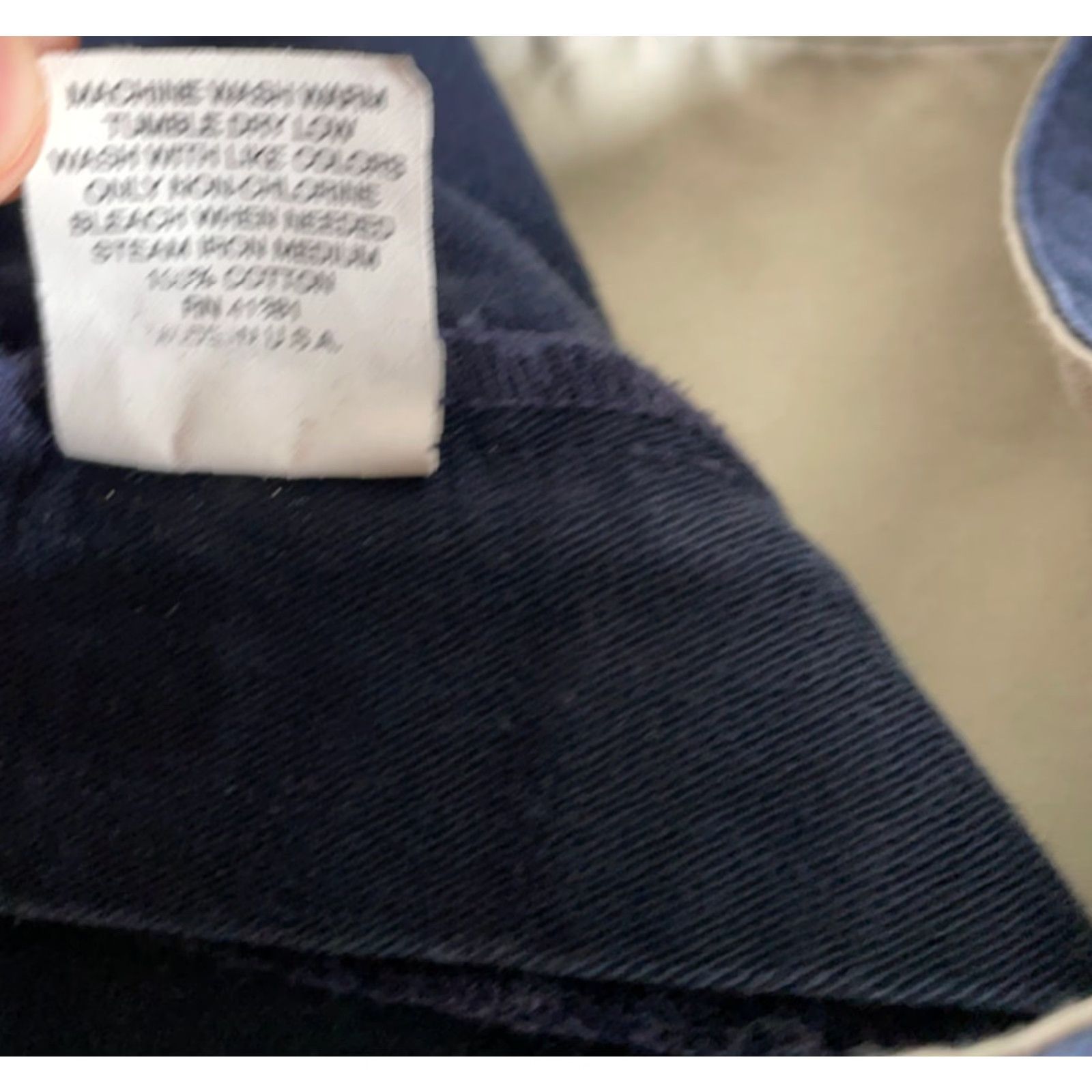 Polo Ralph Lauren VTG Polo Ralph Lauren Chino Pants Men’s 37 x 29 Dark Blue Cotton Vintage 90s Retro Casual Straight Illusion Tag Size US M / EU 48-50 / 2 - 4 Thumbnail