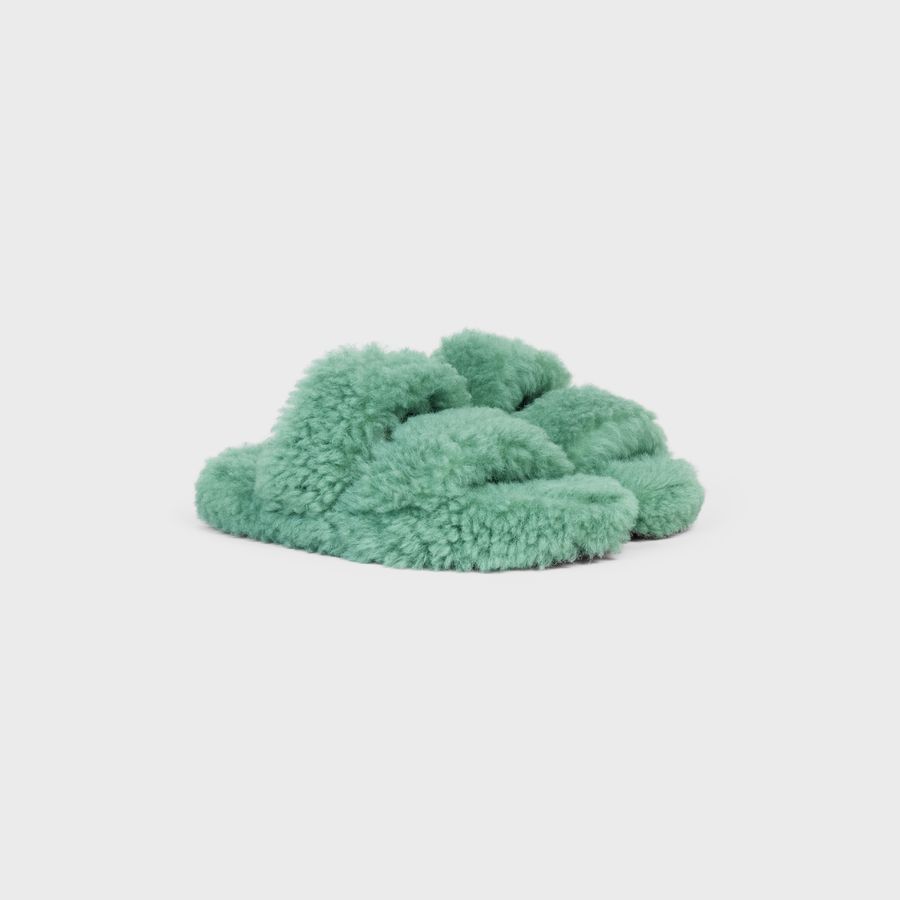 Celine o1loc1c1124 Slides in Green Size US 7 / IT 37 - 2 Thumbnail