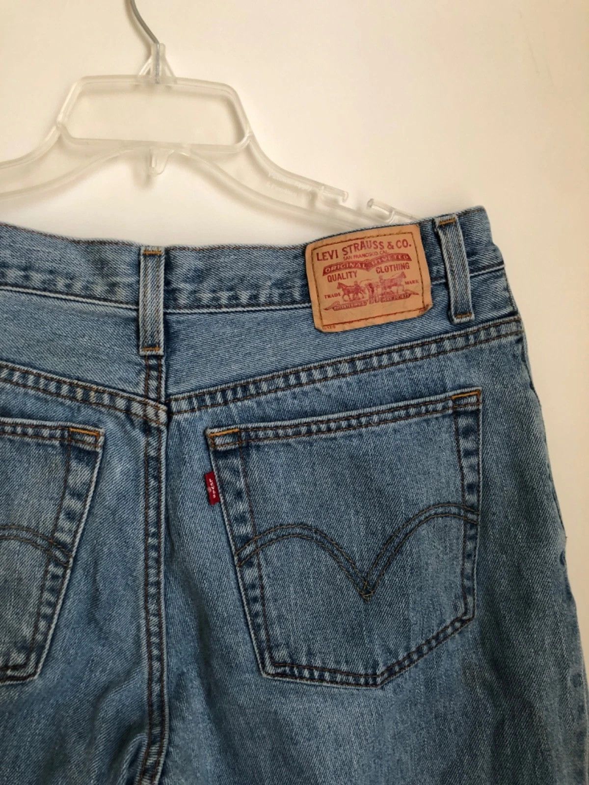 Levi's Vintage Clothing Levis Jeans 14 Blue Vintage 550 Tapered Relaxed Fit Casual Size 36" / US 14 / IT 50 - 5 Thumbnail