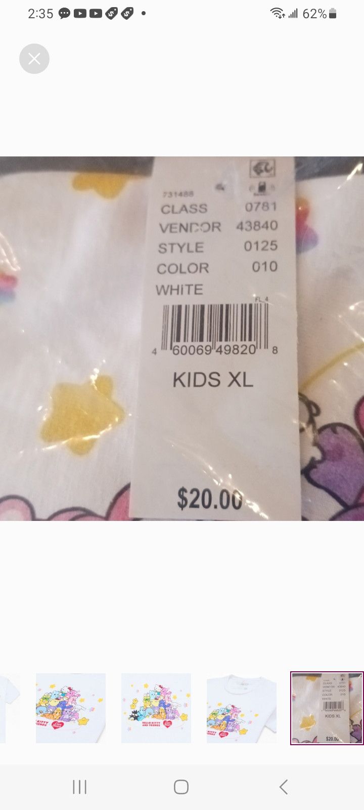 Other Kids Hello Kitty x Care Bears Group T-Shirt Size XL / US 12-14 / IT 48-50 - 5 Thumbnail