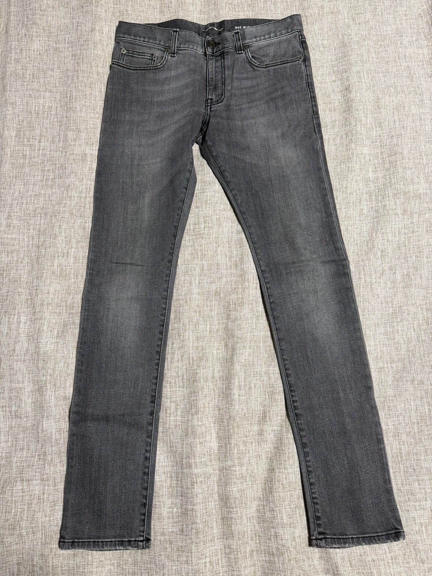 Saint Laurent Gray Vintage Denim Pants