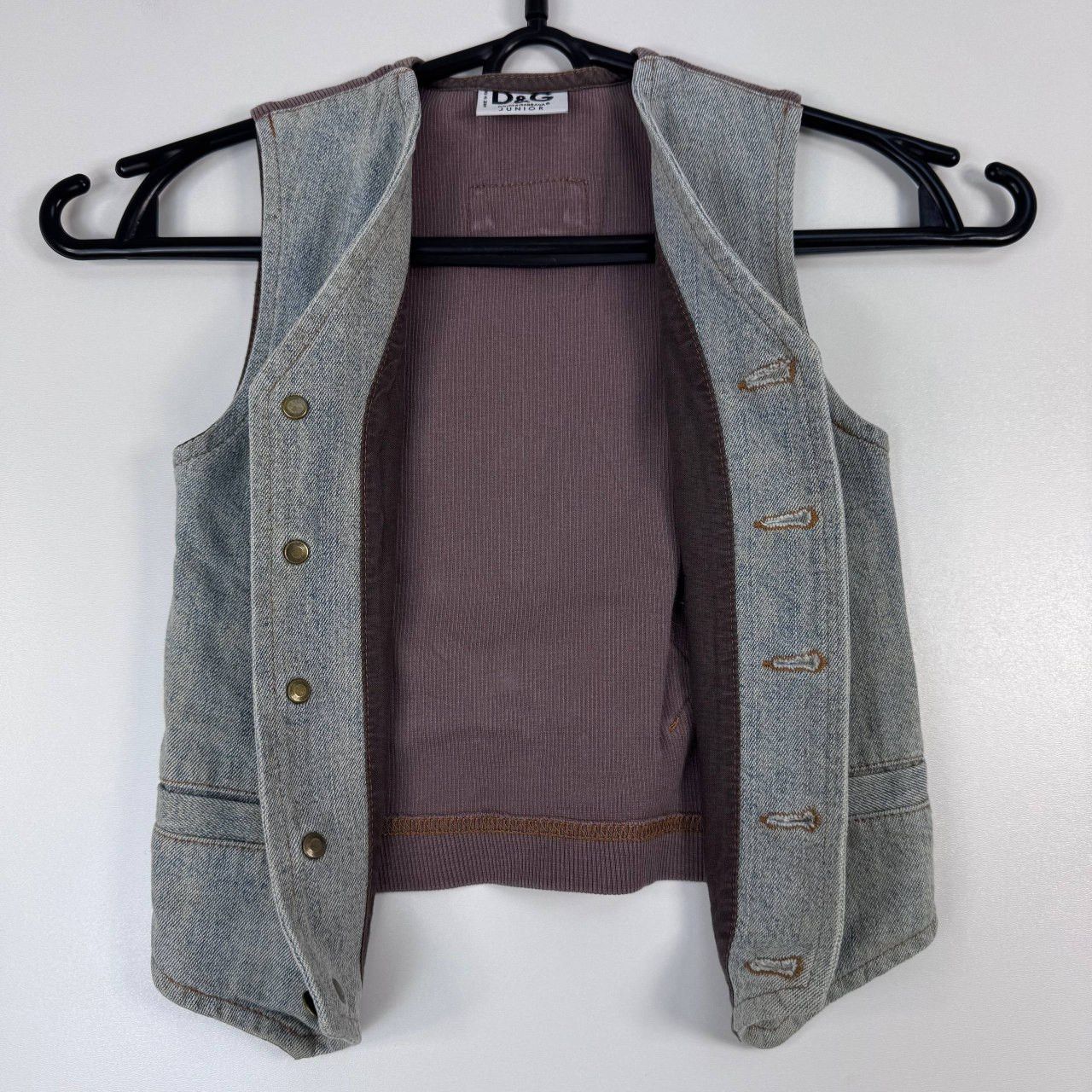 Dolce & Gabbana Dolce Gabbana D&G Junior Denim Vest Made In Italy Vintage Size XXS / US 00 / IT 34 - 2 Thumbnail