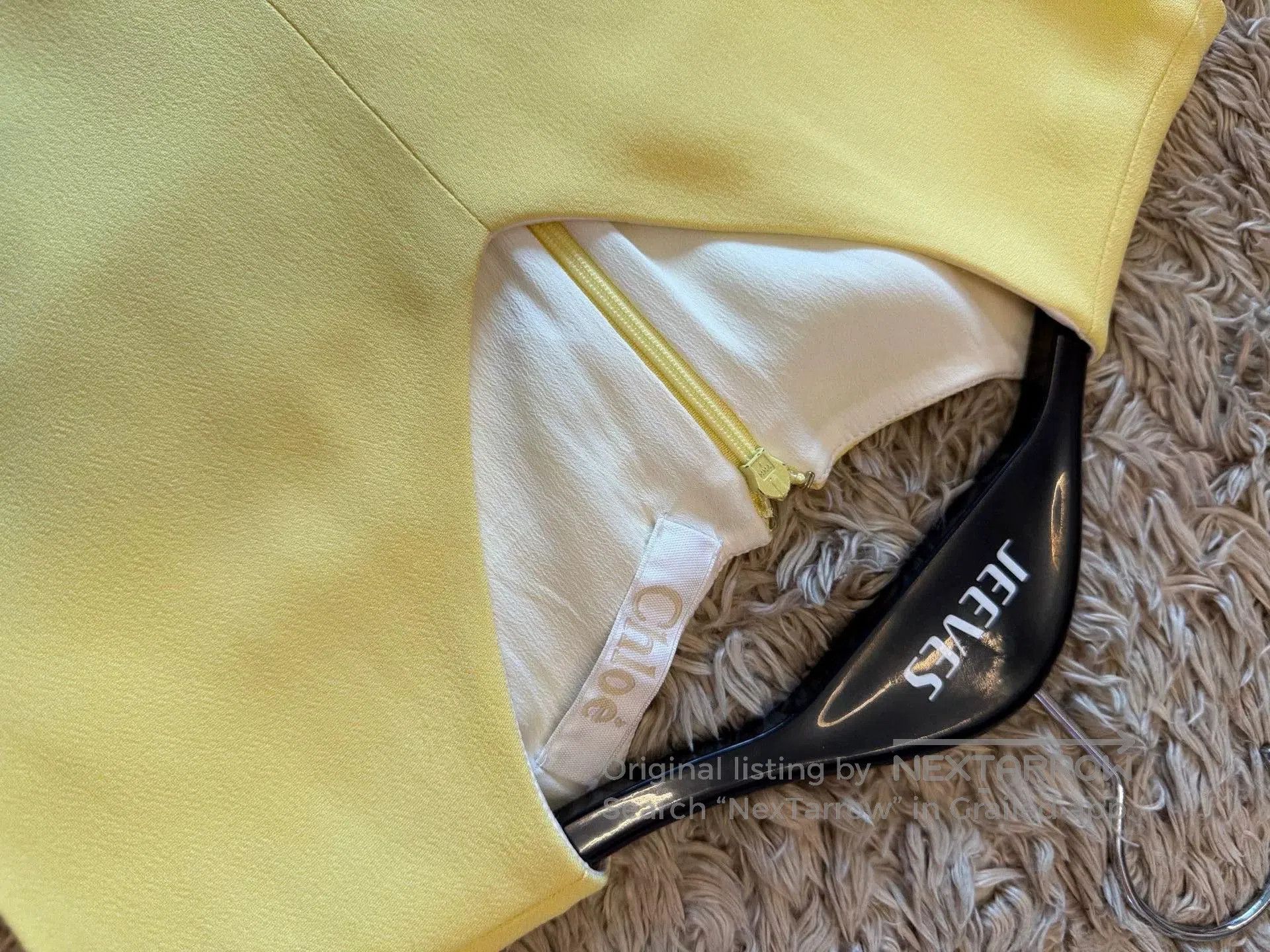 Chloe Chloe Yellow Silk Two-Piece Set. Size M / US 6-8 / IT 42-44 - 5 Thumbnail
