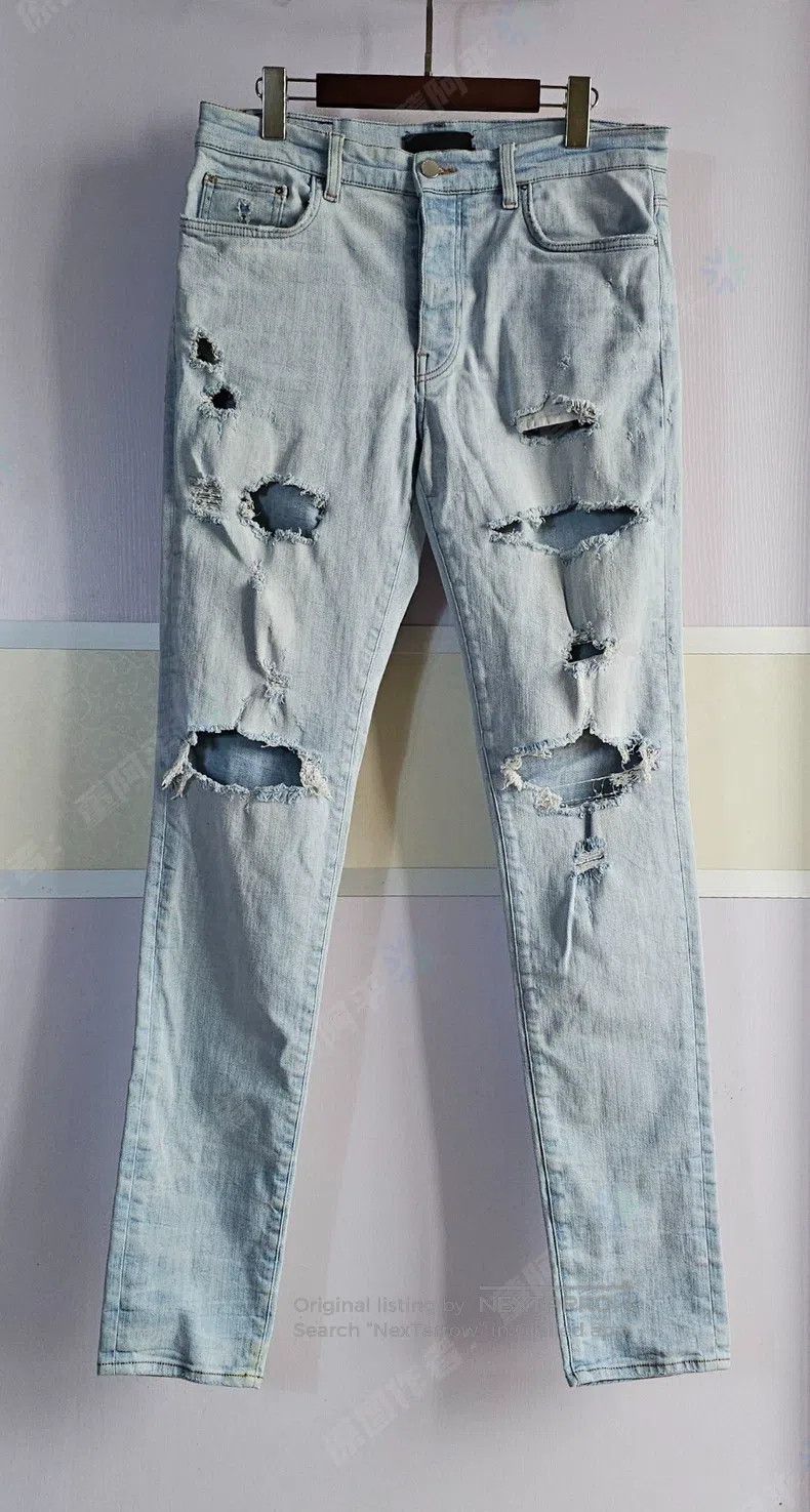 Amiri Amiri Ripped Denim Jeans Size US 34 / EU 50 - 1 Thumbnail