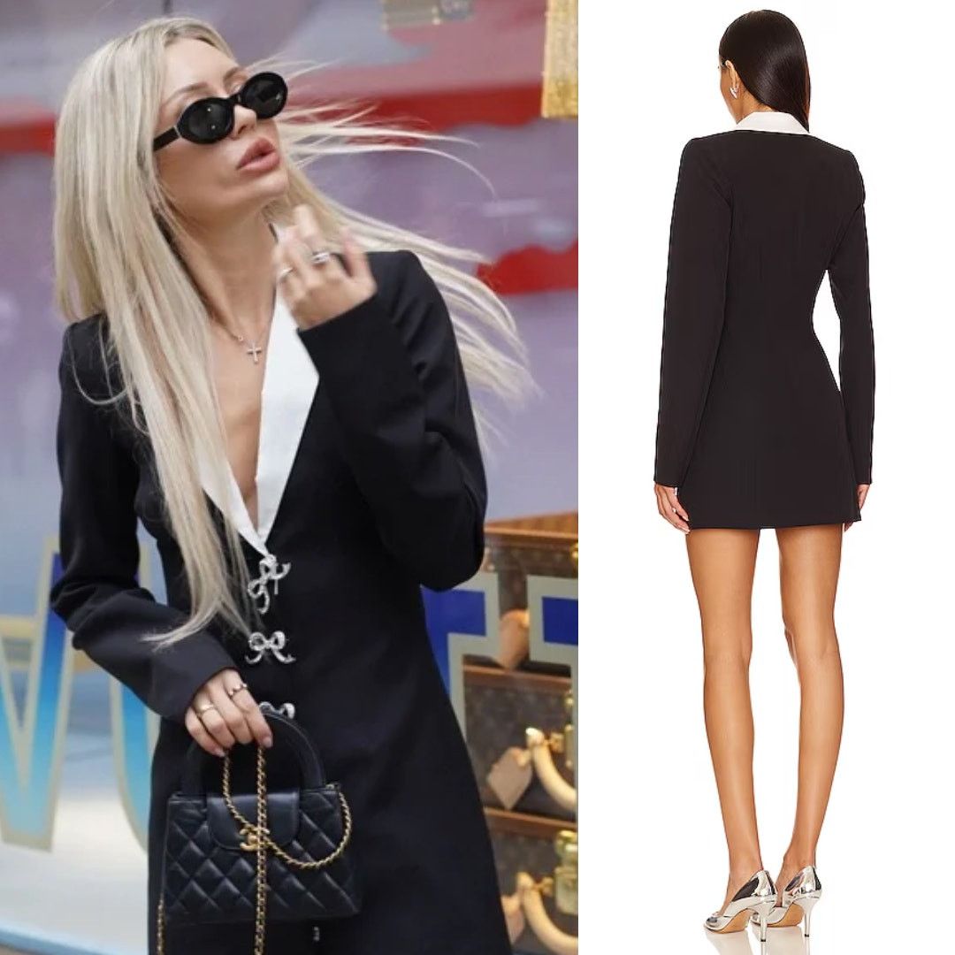 REVOLVE MAJORELLE | NWT Avori Blazer Dress in Black & White XS Size XS / US 0-2 / IT 36-38 - 2 Thumbnail
