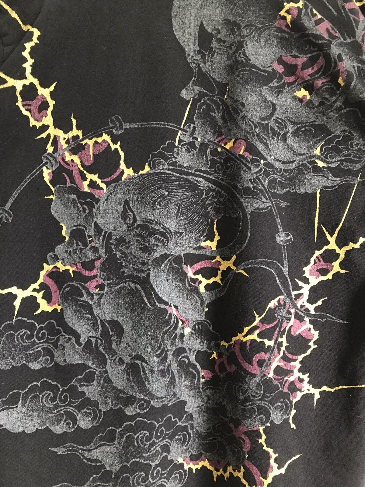 Japanese Brand 2000's Bullet Noise - Raijin & Fujin Yokosuka L/S T-Shirt Size US M / EU 48-50 / 2 - 5 Thumbnail