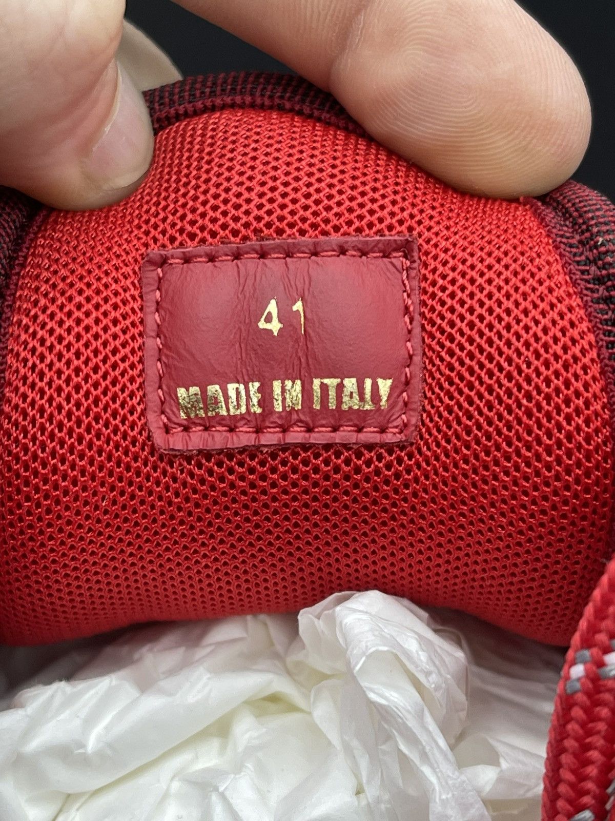 Versace Size 8US/41 - Versace $1075 Red/Blue Barocco Chain Reaction Size US 8 / EU 41 - 11 Thumbnail
