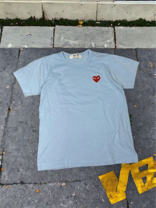 Baby blue comme des best sale garcons shirt