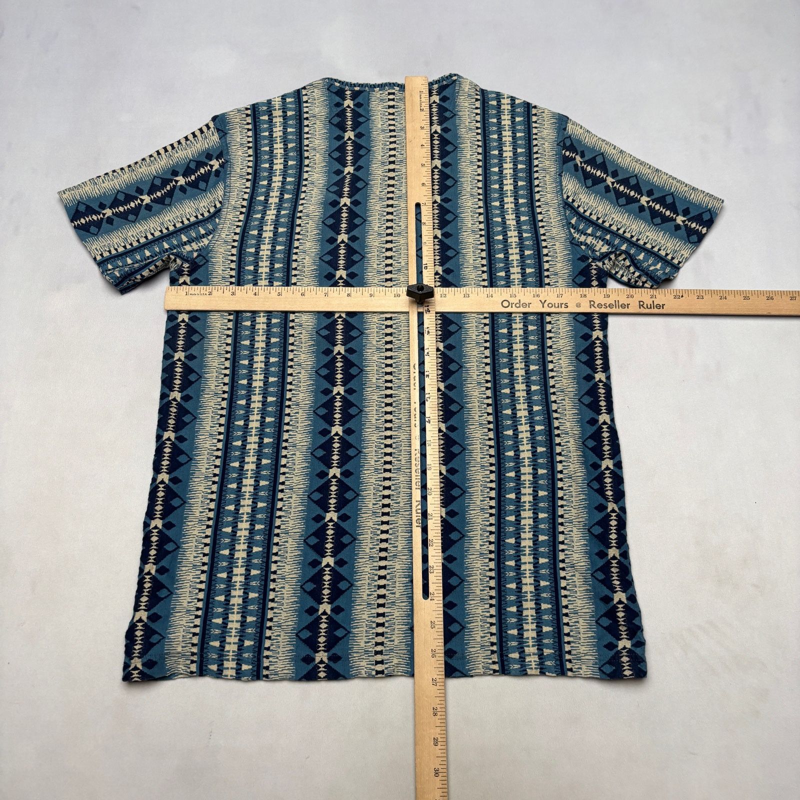 RRL Ralph Lauren RRL Double RL Ralph Lauren Jacquard Knit Jersey Henley M Size US M / EU 48-50 / 2 - 3 Thumbnail