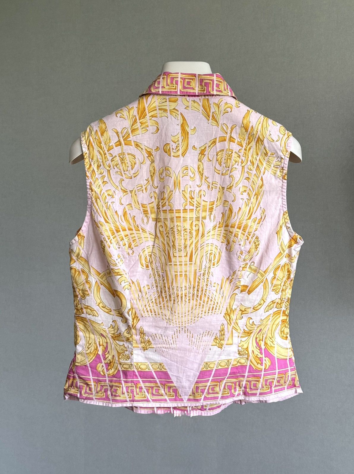 Versace × Versace Jeans Couture × Vintage VERSACE JEANS BAROQUE VEST SHIRT Size L / US 10 / IT 46 - 2 Thumbnail