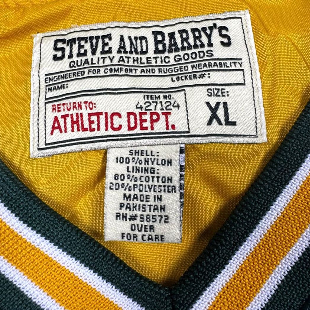 Vintage VINTAGE Windbreaker Mens XL Steve & Barry's Lined Down Heavyweight Green Stripe Wind-Resistant Thermal Jacket Men Size US XL / EU 56 / 4 - 6 Thumbnail