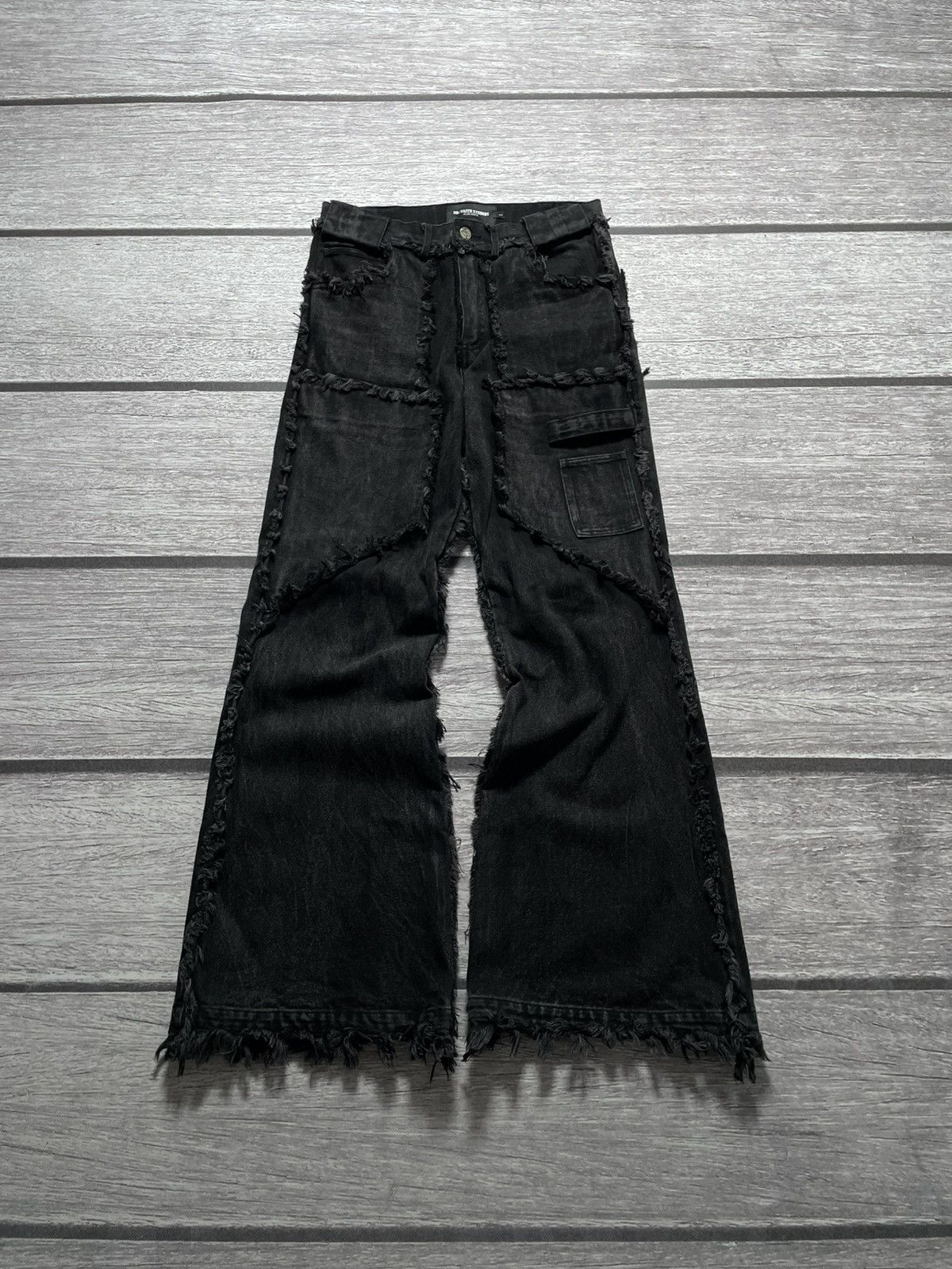 No Faith Studios NoFaithStudios Distressed Flair Denim | Grailed