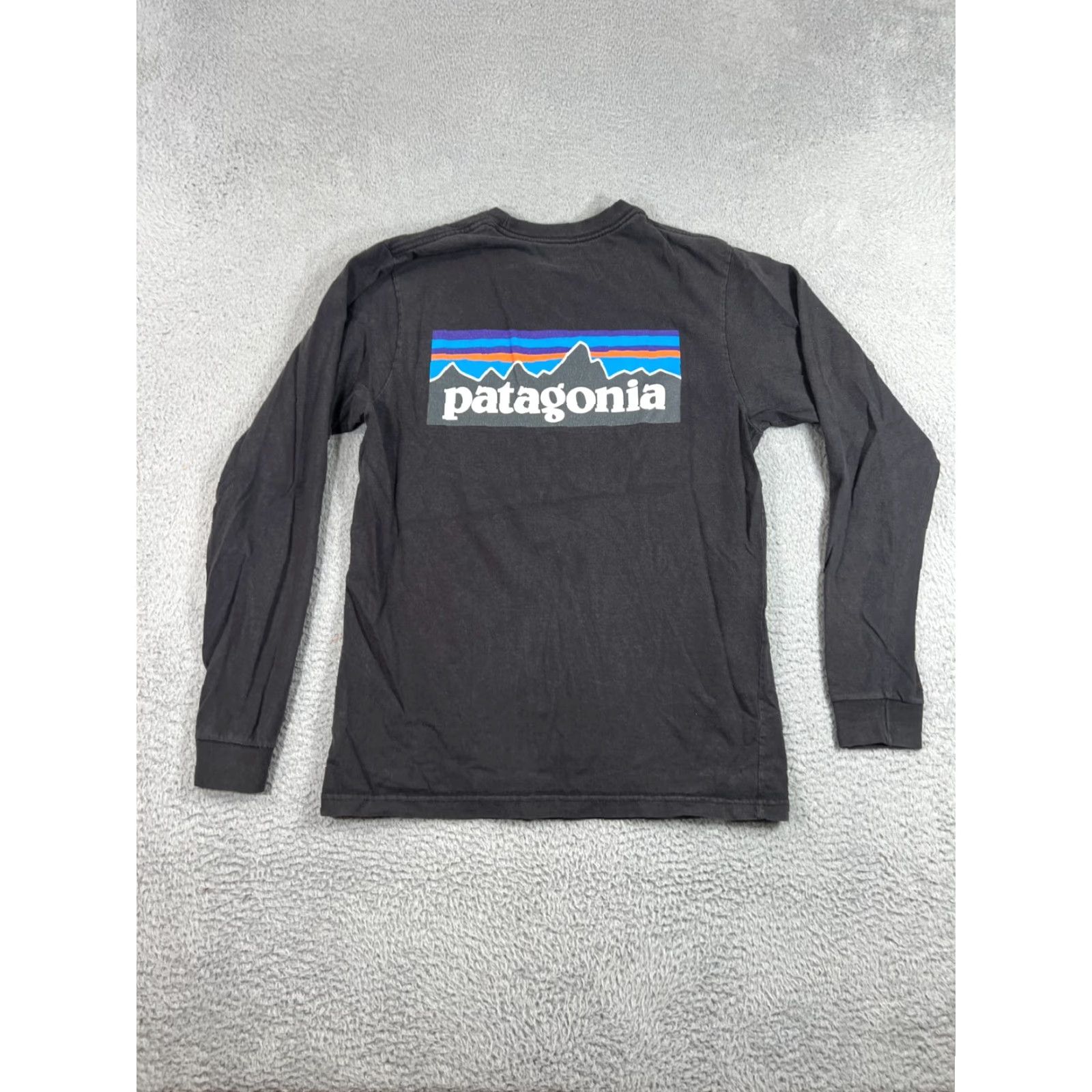 Patagonia Patagonia Mens XS Black Shirt Long Sleeve Organic Cotton Double-Sided T-Shirt 38933 Size US XS / EU 42 / 0 - 4 Thumbnail