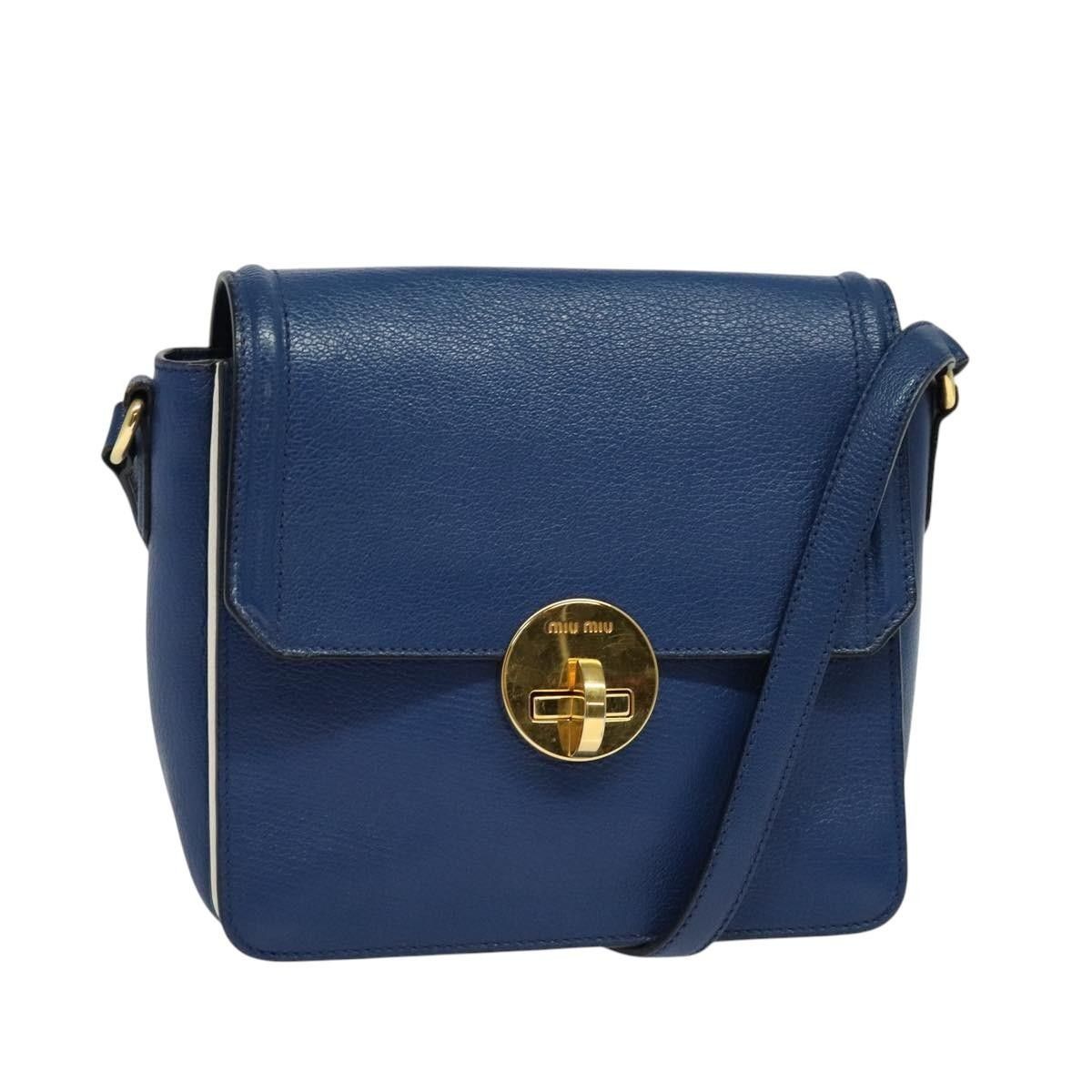 Miu Miu Miu Miu Flap Shoulder Bag Leather Size ONE SIZE - 1 Thumbnail