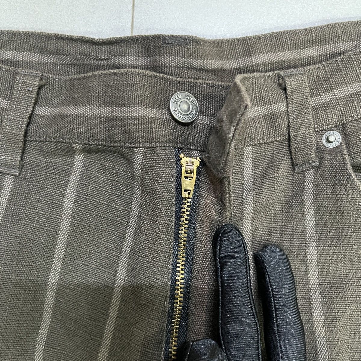 14th Addiction × If Six Was Nine × PPFM Rare PPFM Stripe Zipper Punk Pants Size US 31 - 6 Thumbnail