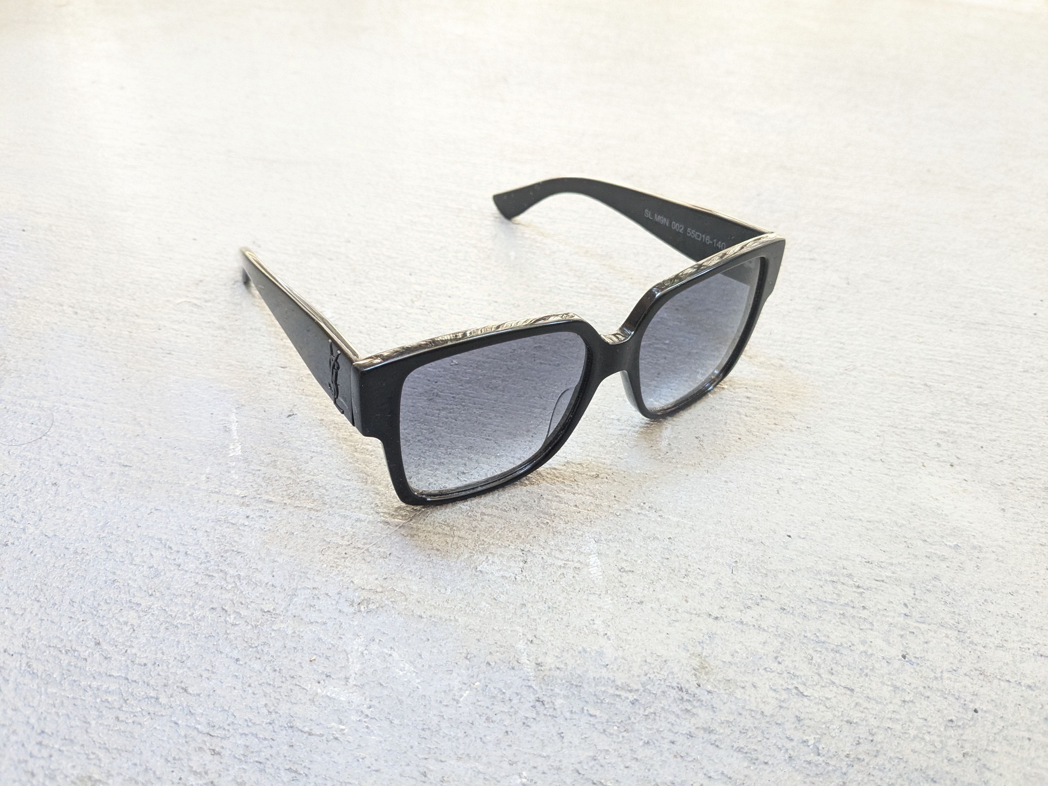Saint Laurent Paris SAINT LAURENT Sunglasses SL M9N Black Square Blue Size ONE SIZE - 5 Thumbnail