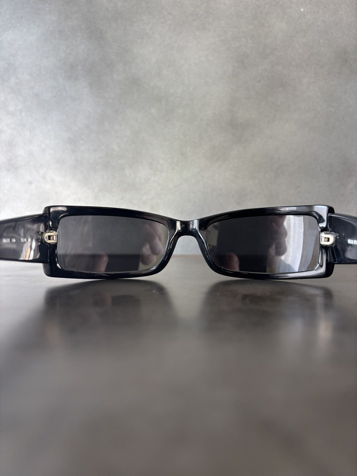 Miu Miu Miu Miu Sunglasses 2000s Y2K Silver Circles SMU21E Vintage Size ONE SIZE - 8 Thumbnail