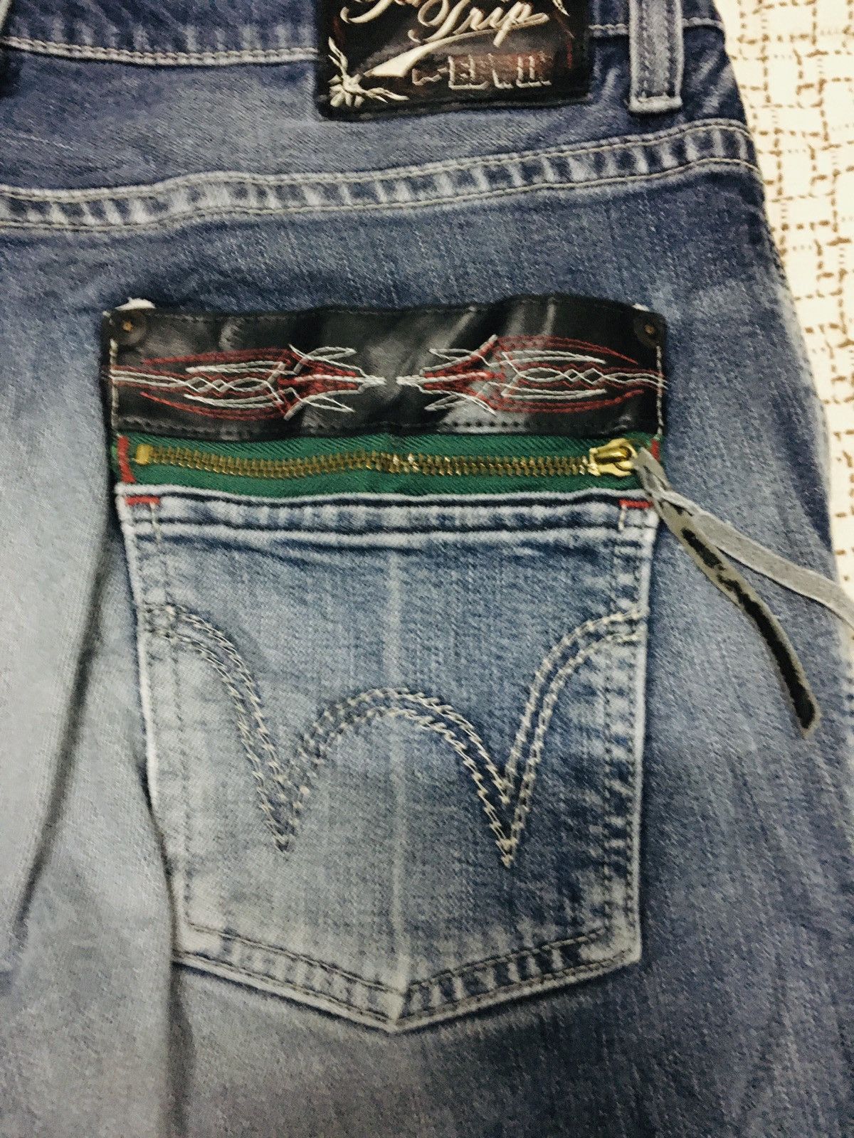 Edwin × Japanese Brand Edwin Blue Trip Jeans (17) Size US 35 - 14 Thumbnail