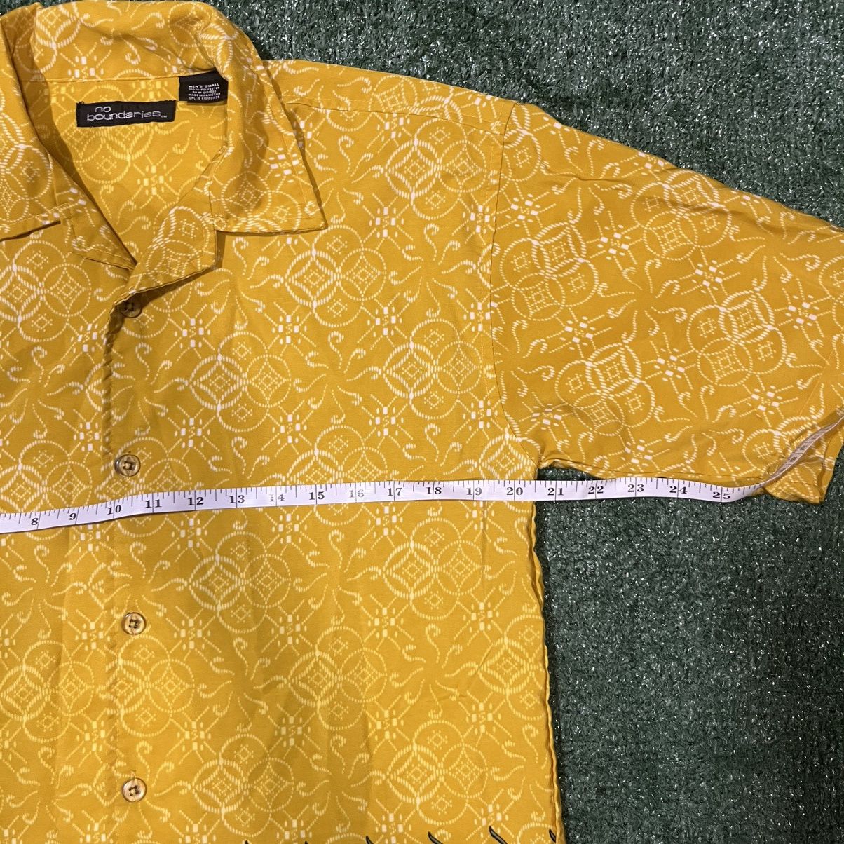 Other No Boundaries Yellow Hawaiian Button Up Shirt Size US S / EU 44-46 / 1 - 5 Thumbnail