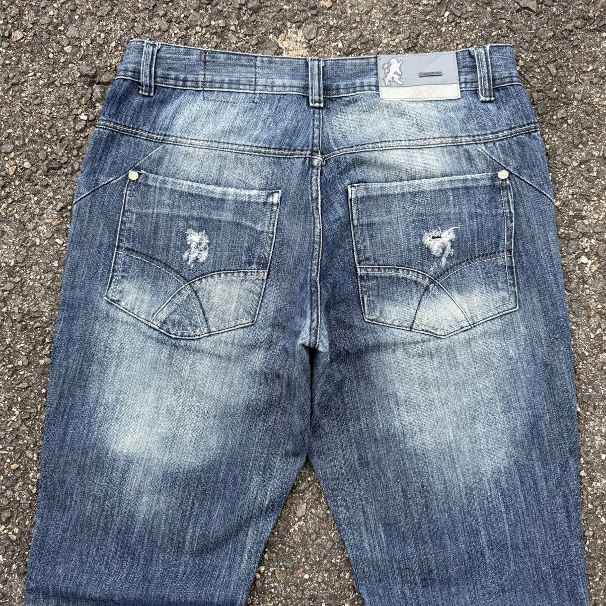 Japanese Brand VINTAGE H-DUROM FADED RIPPEP DENIM JEAN PANTS Size US 35 - 10 Thumbnail
