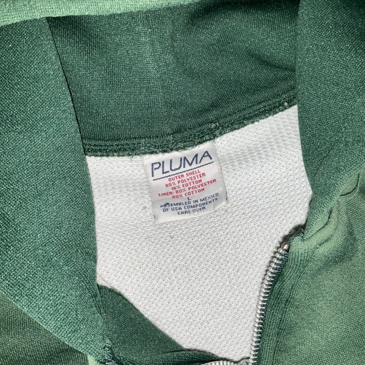 Vintage Vintage Green Sunfaded Thermal Lined Zip Up Hoodie Size US L / EU 52-54 / 3 - 3 Thumbnail