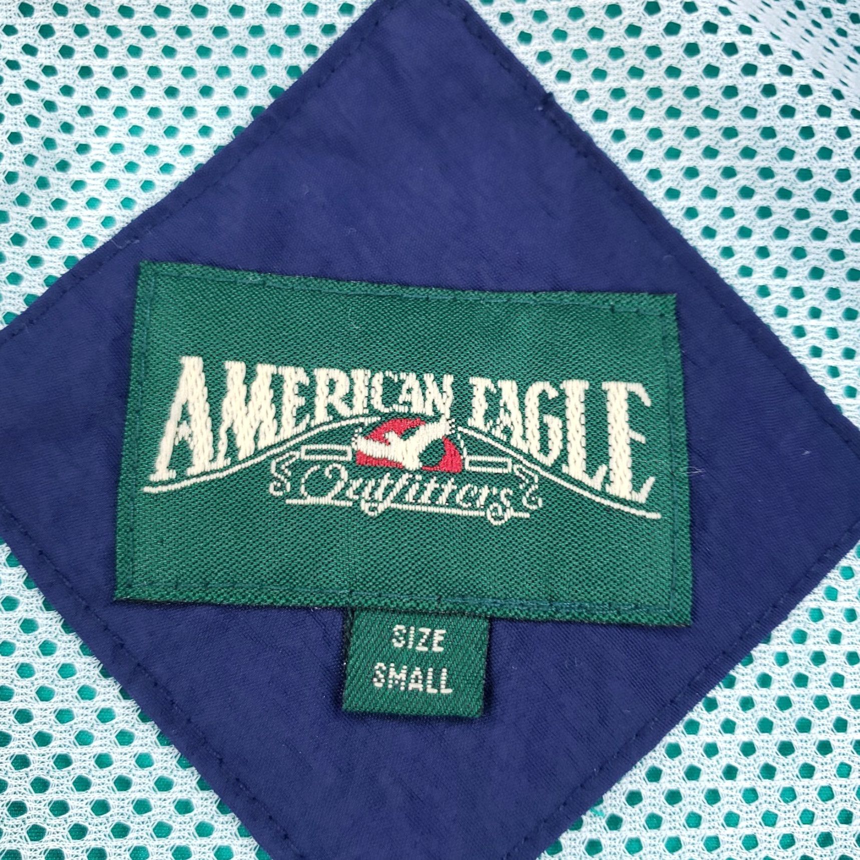 American Eagle Outfitters VINTAGE American Eagle Windbreaker Jacket Small Green Mens Size US S / EU 44-46 / 1 - 5 Thumbnail