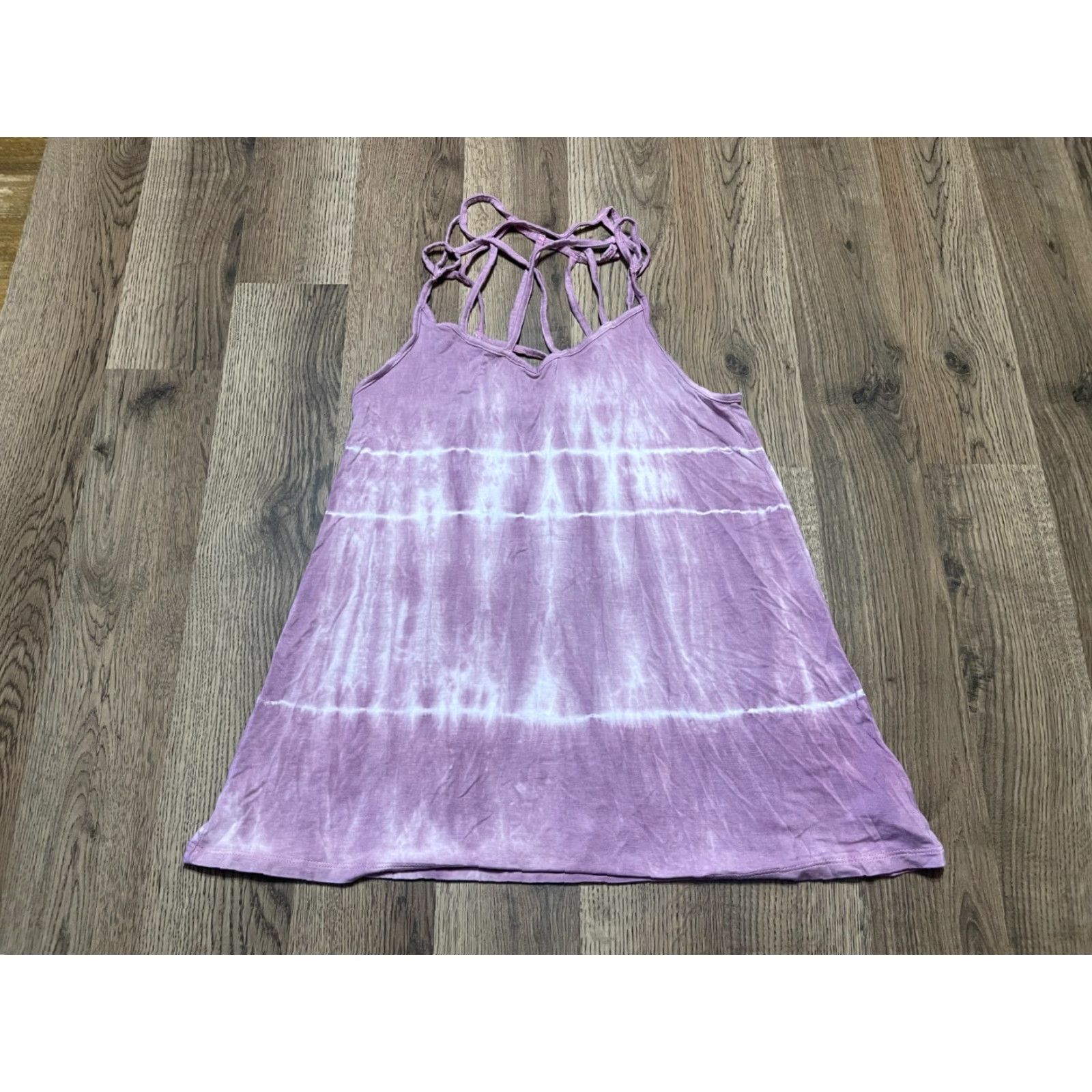 American Eagle Outfitters American Eagle Outfitters Tank Top Womens Small Purple White Sleeveless Halter Casual Basic Modern Spring Summer Fall Regular Womens Size S / US 4 / IT 40 - 2 Thumbnail