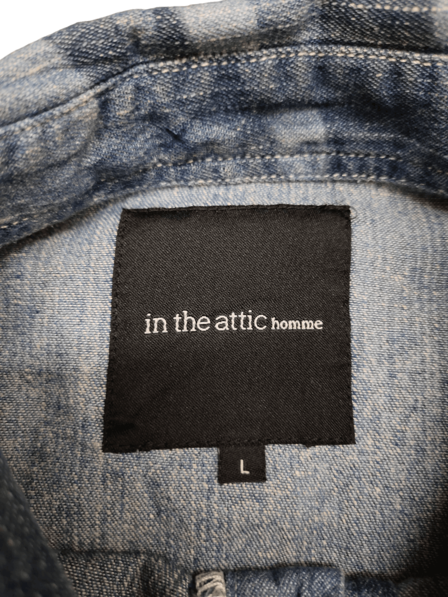 In The Attic In The Attic Homme Camo Double Pocket Denim Shirt Size US M / EU 48-50 / 2 - 16 Thumbnail
