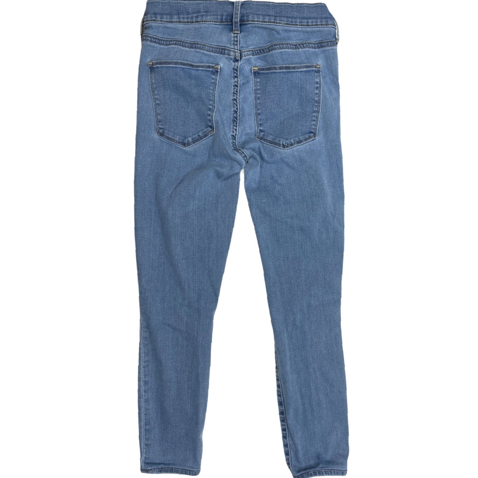 Gap Gap Cropped Jeans Women Size 27 Blue Denim Mid Rise Capsule 5-Pocket Cropped Jeans Womens Stretch Cotton Polyester Spandex Size 27" / US 4 / IT 40 - 4 Thumbnail
