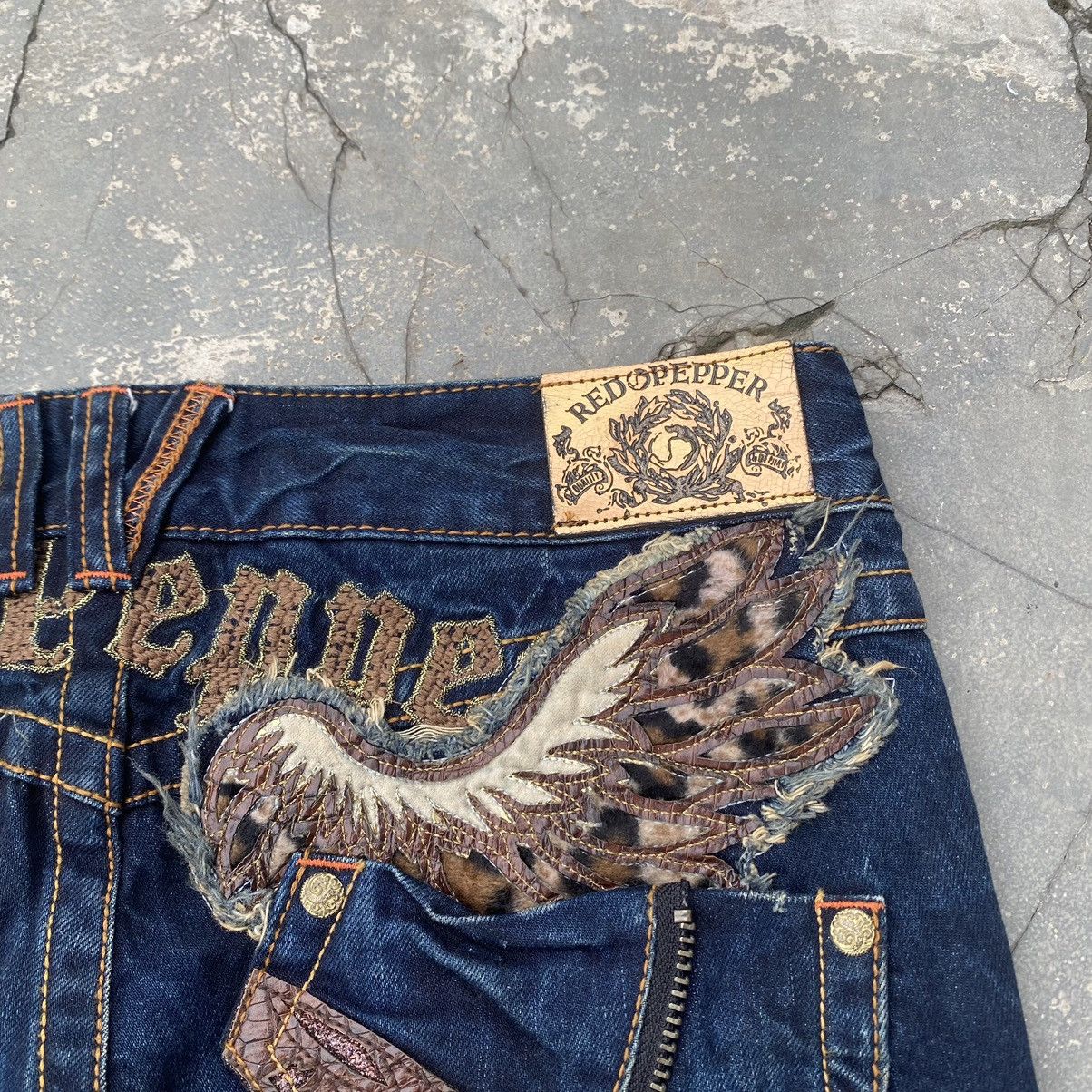 Ed Hardy 🔥FYE🔥 Red Pepper low rise flare Size US 30 / EU 46 - 7 Thumbnail
